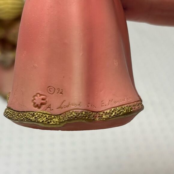 Vintage Ennio Morcaldo/Alfonso Lucchesi Pink Resin Singing Angels Italy 1992 - Picture 4 of 10